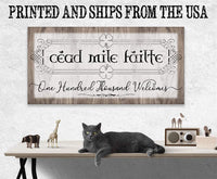 Cead Mile Failte - Canvas