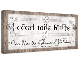 Cead Mile Failte - Canvas