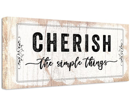 Cherish The Simple Things - Canvas