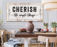 Cherish The Simple Things - Canvas