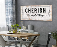 Cherish The Simple Things - Canvas