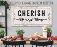 Cherish The Simple Things - Canvas