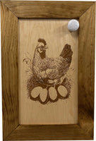 Hidden Gun Safe Chicken and Eggs Farmhouse Scene by Bellewood Designs