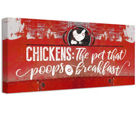 Chickens The Pet That Poops - Canvas