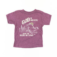 God Is Greater Than The Highs Or Lows - Child Tee