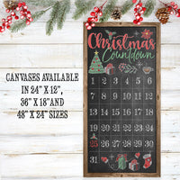 Christmas Countdown - Canvas