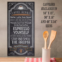 Coffee Advice - Canvas