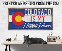 Colorado My Happy Place - Canvas