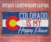 Colorado My Happy Place - Canvas