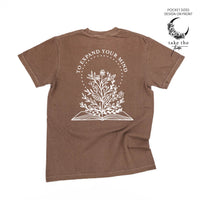 Take the Time (Front Pocket) w/ To Expand Your Mind (Back) - Comfort Colors Tee