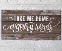 Country Roads - Canvas