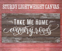 Country Roads - Canvas