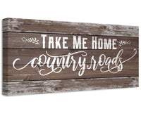 Country Roads - Canvas