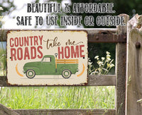Country Roads - Metal Sign
