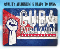 Cuba Libre Patria Y Vida - Metal Sign
