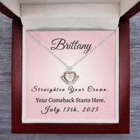 Custom Recovery Crown Necklace | Inspiring Sobriety |  Straighten Your Crown, Your Comeback Starts Here
