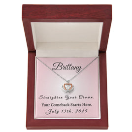 Custom Recovery Crown Necklace | Inspiring Sobriety |  Straighten Your Crown, Your Comeback Starts Here