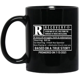Custom Recovery Mug | Inspiring Sobriety |  Rated R For Recovery