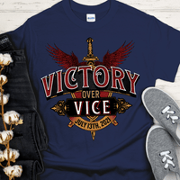 Custom Recovery T-Shirt | Inspiring Sobriety | Victory Over Vice