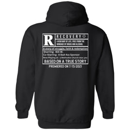 Custom Recovery Zip Hoodie | Inspiring Sobriety | Rated R For Recovery