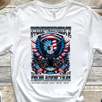 Custom Vintage Recovery T-Shirt | Inspiring Sobriety |  Independence From Addiction
