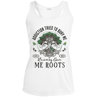 Custom Womens Recovery Tank | Inspiring Sobriety |  Recovery Gave Me Roots