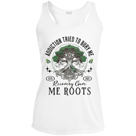 Custom Womens Recovery Tank | Inspiring Sobriety |  Recovery Gave Me Roots