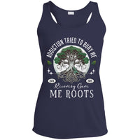 Custom Womens Recovery Tank | Inspiring Sobriety |  Recovery Gave Me Roots