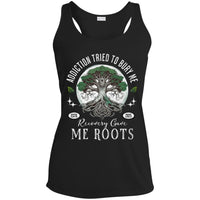 Custom Womens Recovery Tank | Inspiring Sobriety |  Recovery Gave Me Roots