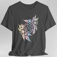 D&D D20 Dice Flower T-Shirt