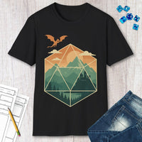 D20 Mountain Landscape T-Shirt