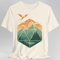 D20 Mountain Landscape T-Shirt