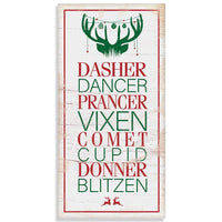 Dasher Dancer Prancer - Canvas