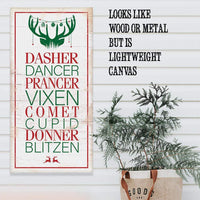 Dasher Dancer Prancer - Canvas