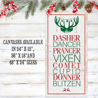 Dasher Dancer Prancer - Canvas