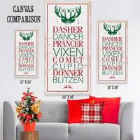 Dasher Dancer Prancer - Canvas