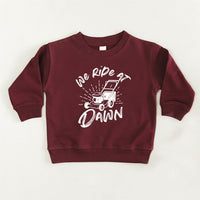 We Ride at Dawn - (Choose Your Mower) - Child Sweater