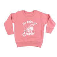 We Ride at Dawn - (Choose Your Mower) - Child Sweater
