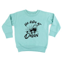 We Ride at Dawn - (Choose Your Mower) - Child Sweater