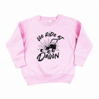 We Ride at Dawn - (Choose Your Mower) - Child Sweater