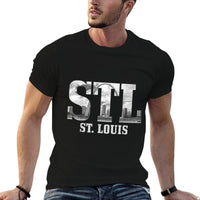 St. Louis STL Skyline Pride Missouri Vintage  Quick-drying T-Shirt