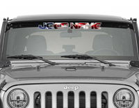 American Flag Windshield Banner