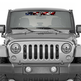 American Flag Windshield Banner