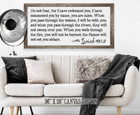 Do Not Fear Isaiah 43 - Canvas