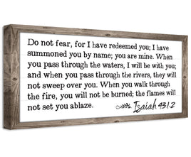 Do Not Fear Isaiah 43 - Canvas