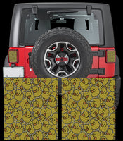 Yellow ducks Taillight cover decal