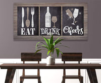 Eat Drink Cheers - Canvas
