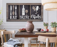 Eat Drink Cheers - Canvas