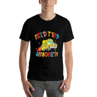 Field Trip Anyone School Trips Field Day 2025 Teachers Kids  Oversized Silhouette T-Shirt