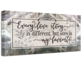Every Love Story Is Beautiful - Canvas